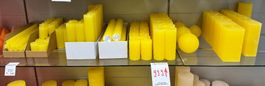 999 Posten Raureif Kerzen sonnengelb aus Liquidation