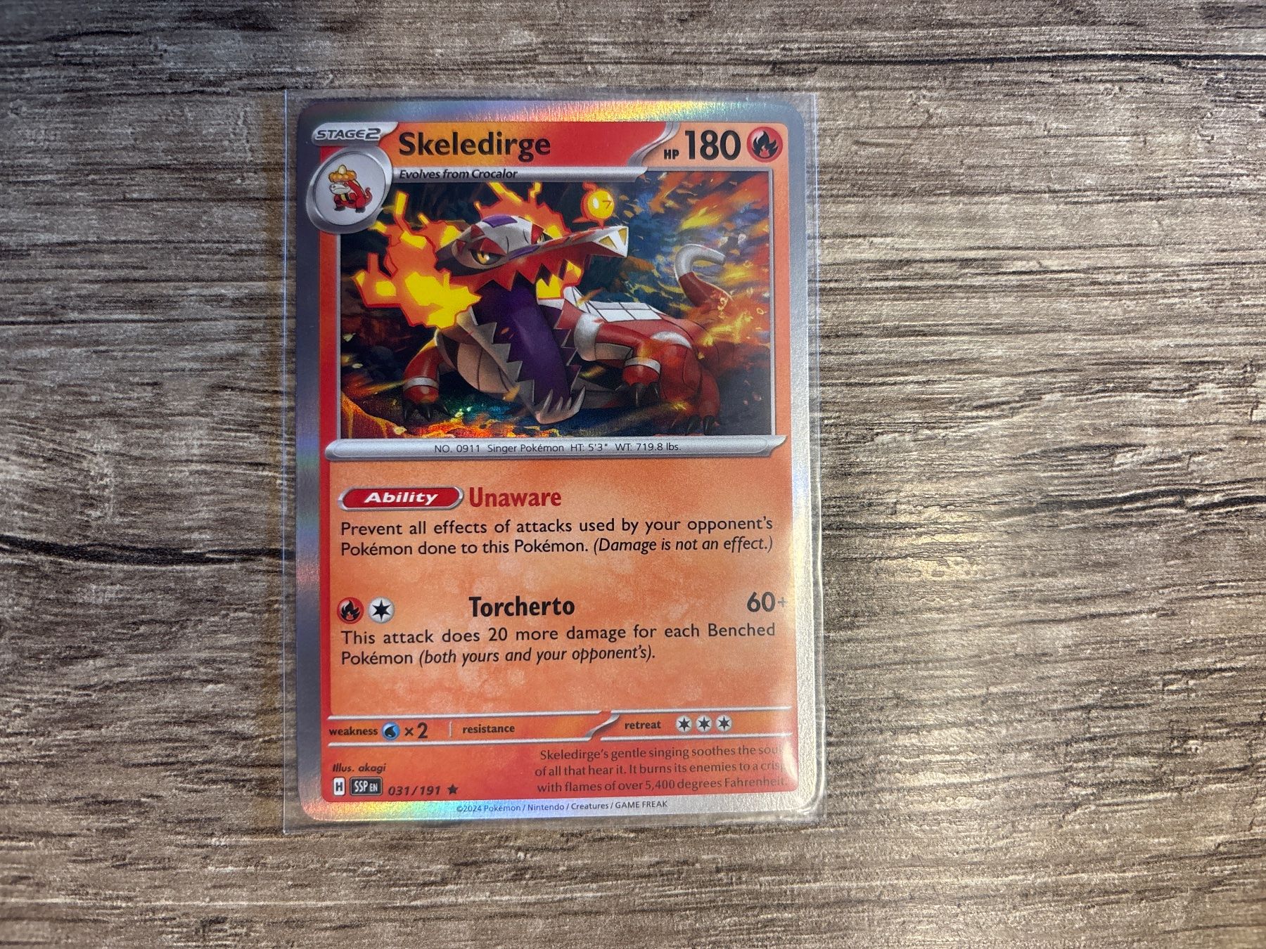 Pokémon Carte collezionabili: Skeledirge SSP EN NM Holo – Nuovo (secondo la descrizione) da Frutigen venduto da swissTCGworld