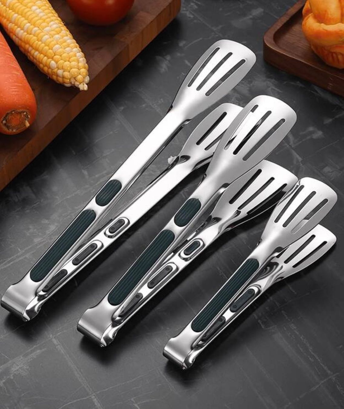 Bestecksets: Küchenzange Edelstahl 3er Set Neu! – Neu und originalverpackt aus Emmenbrücke von engueteDeal