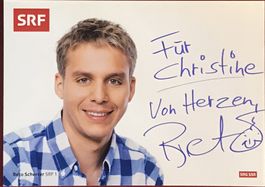 Reto Scherrer SRF DRS Autogramm signiert Foto 10x15cm