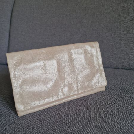 🩷 Clutch von Abro in Rosebeige - Leder 🩷