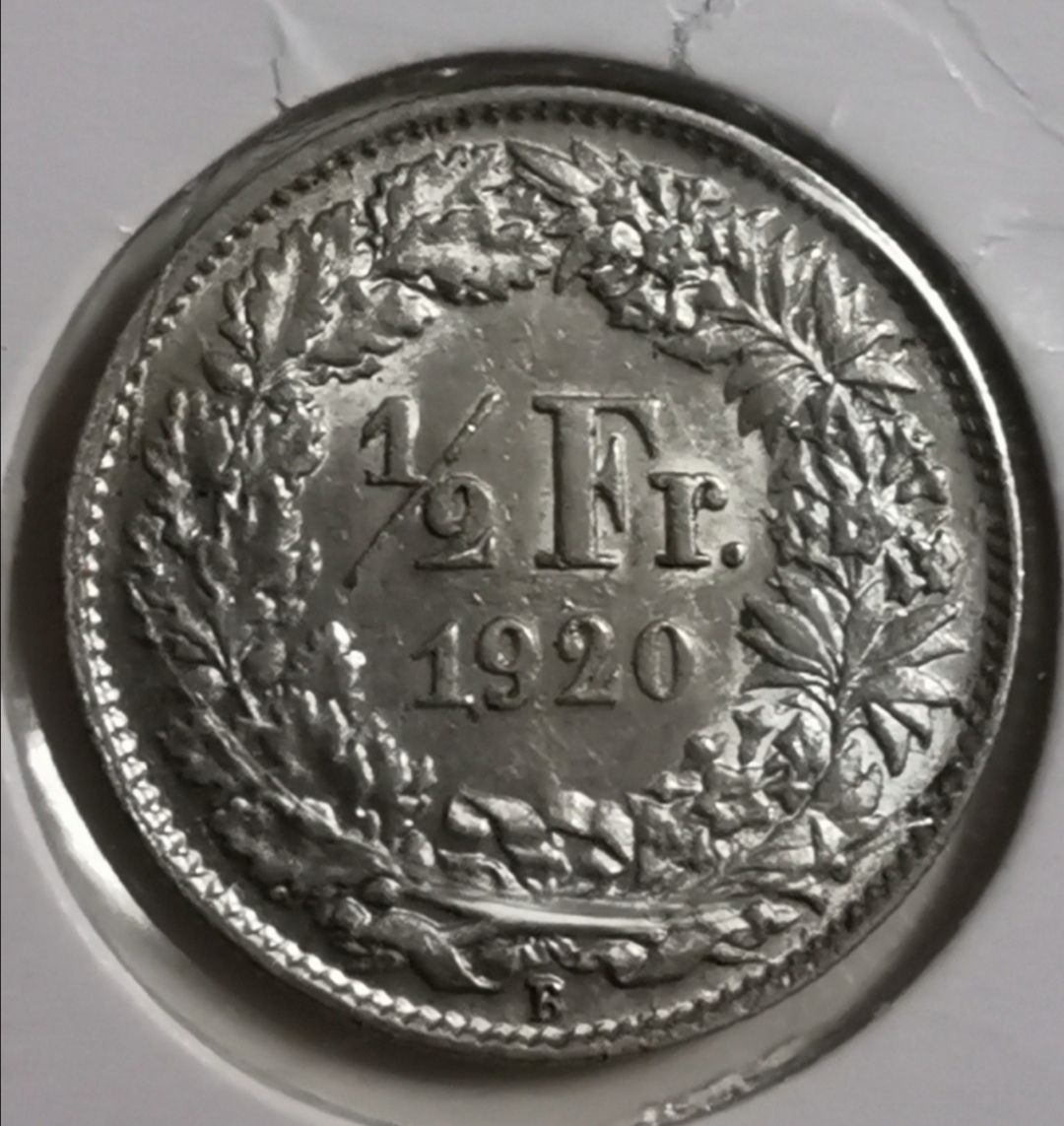 Tutti le monete: 50 Rappen 1920 Silber – Usato da Zürich venduto da turbopuz