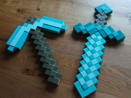 Minecraft Schwert und Spitzhacke Set