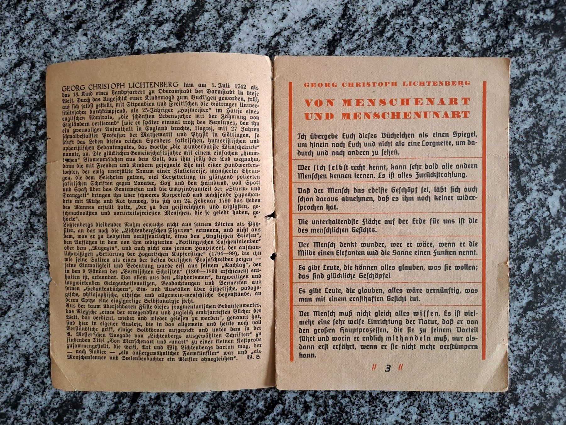 Libri: Alte Heftchen Goethe, Fontane, Lichtenberg – Usato da Meierskappel venduto da BruceCruise 9