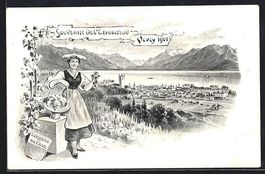 Vevey, Exposition 1901, Panorama, 1901