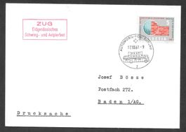 Sonderbrief A. 881 Eidg. Schwing- Älplerfest Zug 12.8.1961