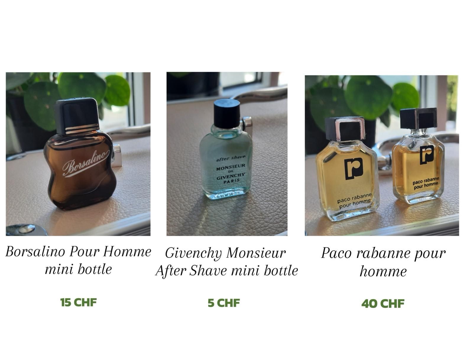 Parfums & Eau de Toilette: Mini Parfum Flaschen Sammlung – Neuf (Voir description) à Chur par lif_sv5c