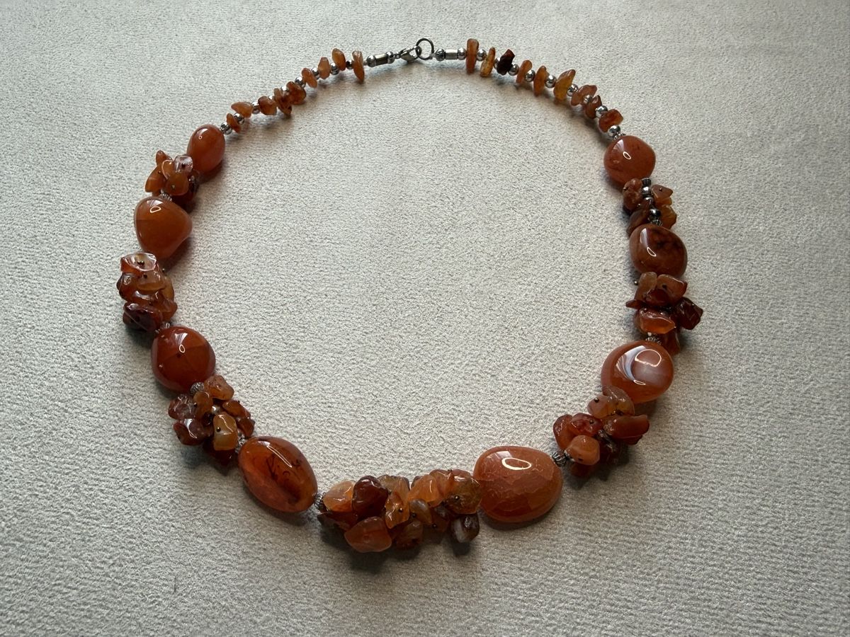 Catenine: Halskette mit Karneol, Vintage – Usato da Lamone venduto da LaCantinaMagica 2