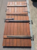 Porte ancienne bois avec ferronnerie et fermoirs