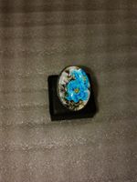 RING EDELSTHAL,,MIT EINE  BLUME,,,GLANZIG