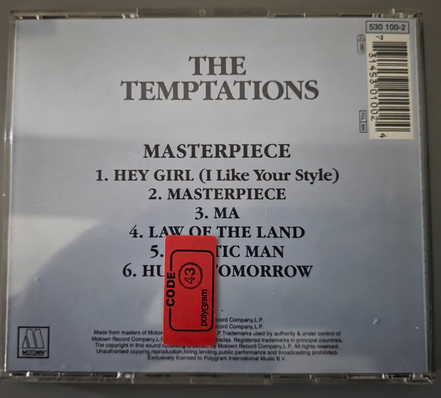 CD: The Temptations CD – Masterpiece – Usato da Root venduto da atelier22 2