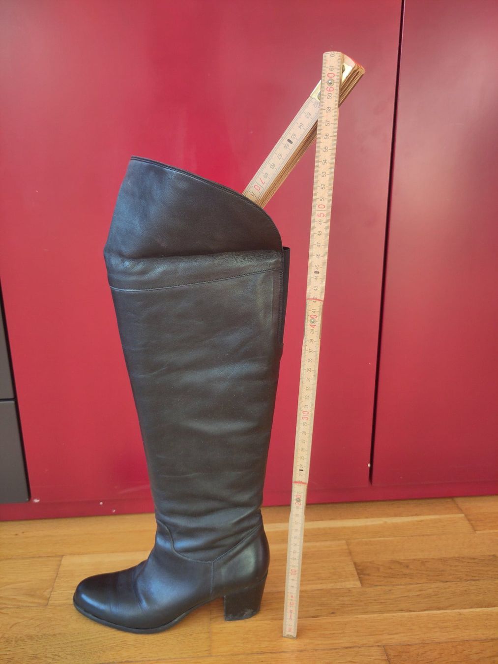 Scarpe da donna: Schwarze Stulpenstiefel - Grösse 36.5 - modern Absatz – Nuovo (secondo la descrizione) da Zürich venduto da Bischosa 4