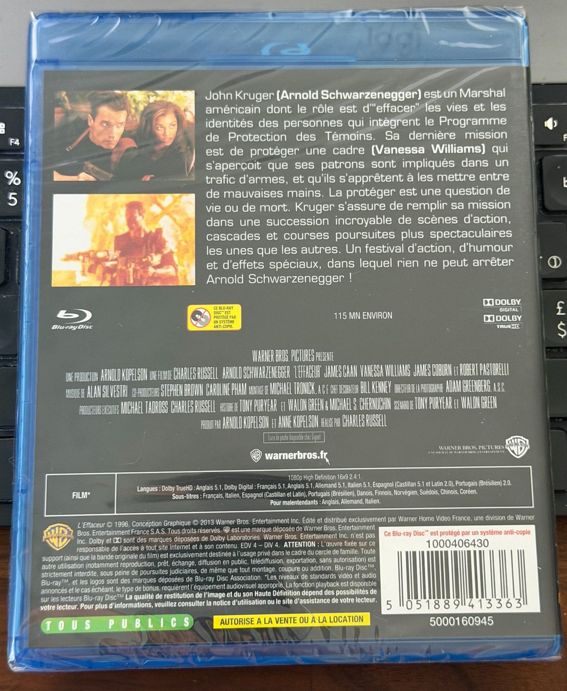 Tous les DVDs: L'effaceur (1996) - Blu-ray – Neuf avec emballage d'origine à Semsales par __Florian__ 2