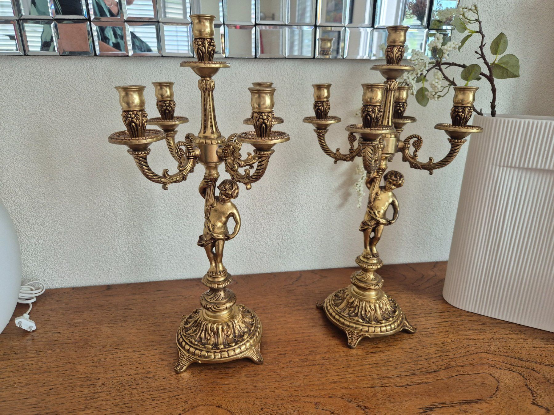 Kerzenständer: Paire de chandeliers, candelabres – Gebraucht aus Fully von tameab