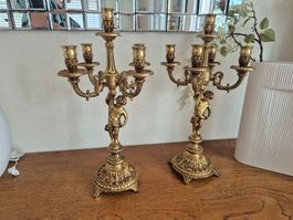 Paire de chandeliers, candelabres
