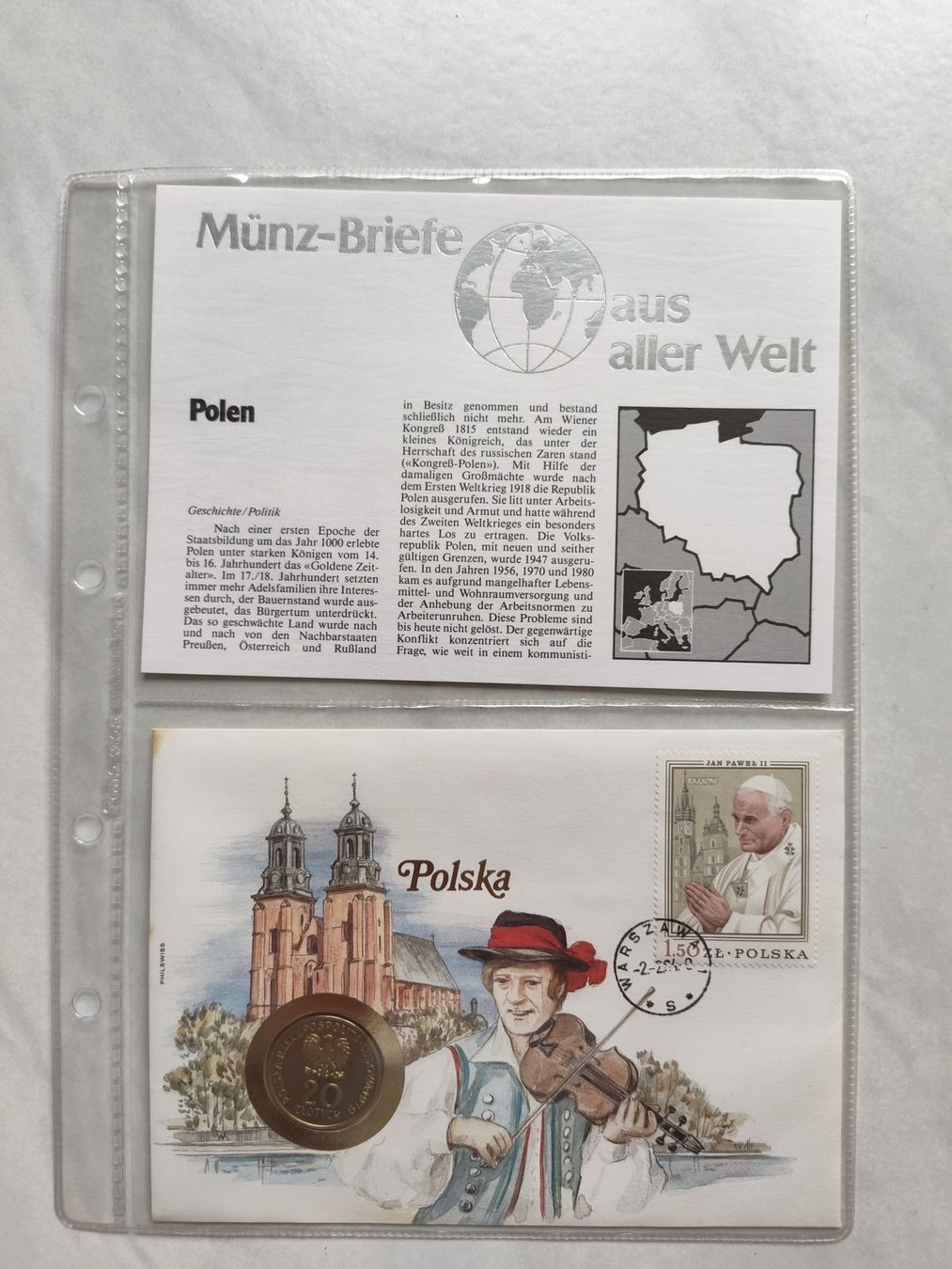 Alle Münzen: Münzbrief Polen  – Gebraucht aus Schönenwerd von pin_rn7v
