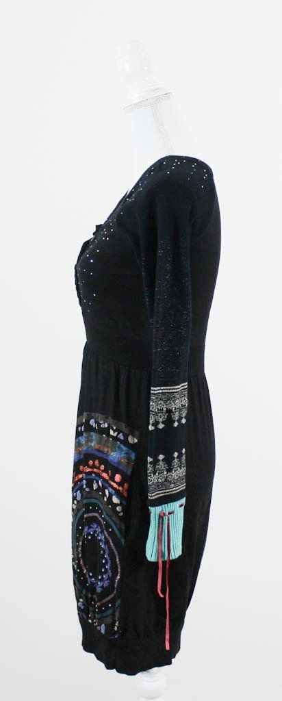 Desigual Vestiti: Desigual Kleid mit gestrickten Ärmeln Gr. S – Usato da Belp venduto da caramel-secondhand 5