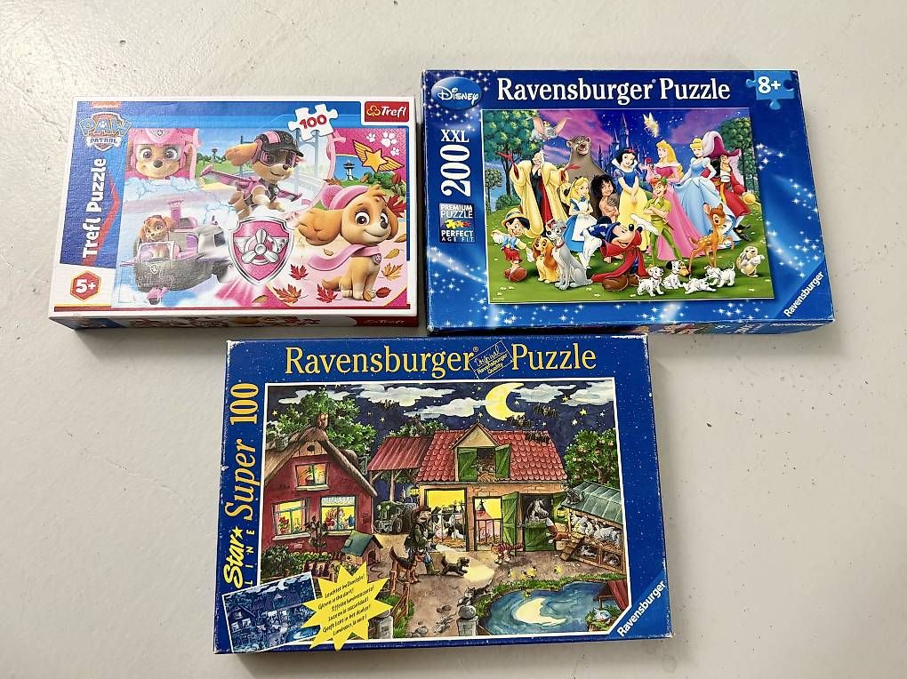 Puzzles: 3 puzzles enfants  – Gebraucht aus Le Mont-sur-Lausanne von swisssail