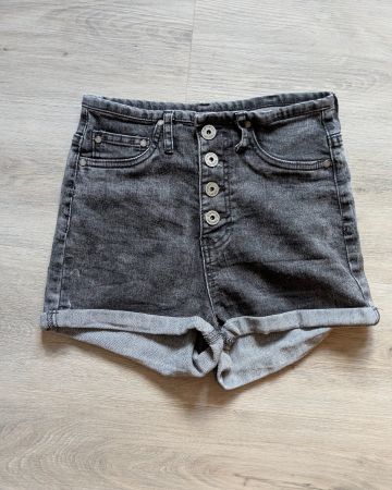 Shorts en jean noir, taille XS
