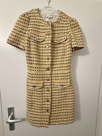 Elegantes gelbes Tweed-Kleid Gr. 36 von Maje für den Sommer!
