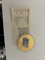 Gedenkmünze 1000 Franken  Cu vergoldet