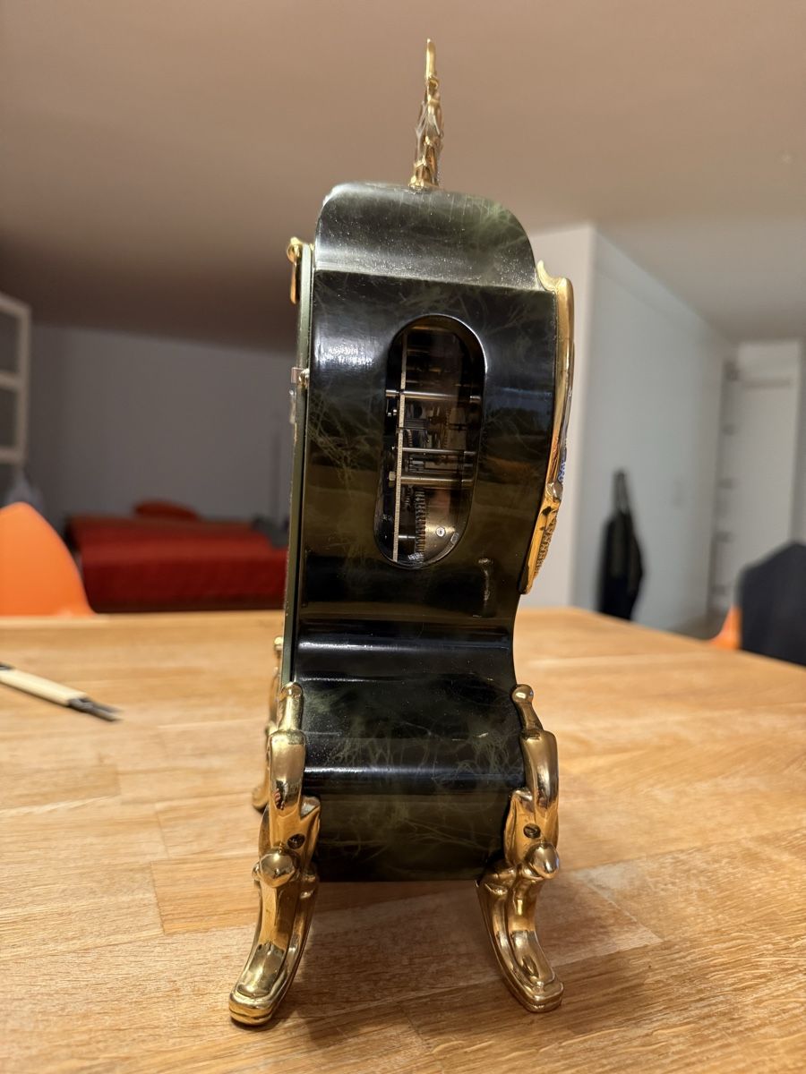 Eluxa Orologi da terra & Orologi da parete: Eluxa Tischuhr, Marmor Optik,  Standuhr Pendule – Usato da Goldach venduto da Messerguru 4