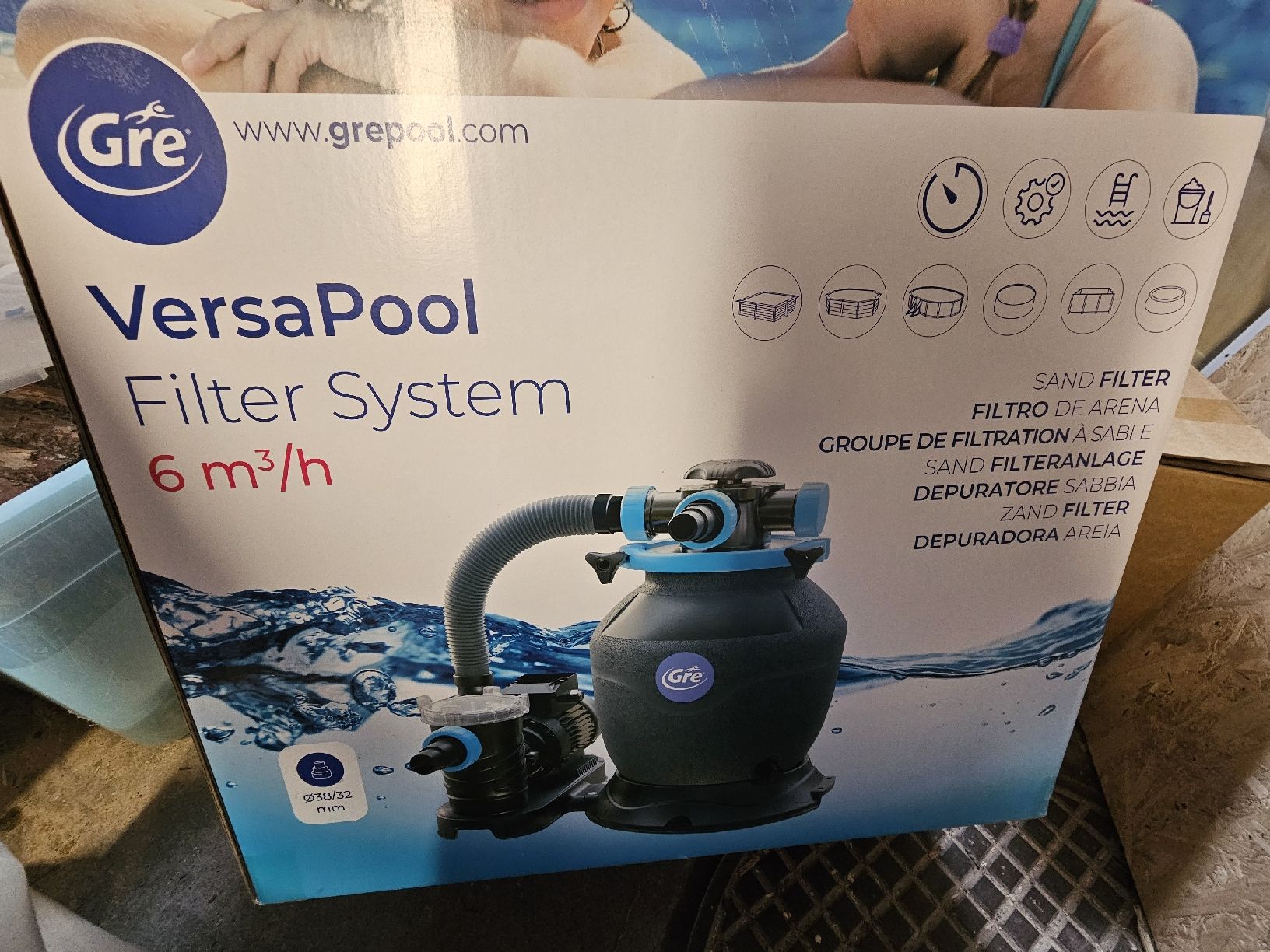 Accessori per Piscine: NEUE GRE VersaPool Sandfilteranlage ORIGINALVERPACKT – Nuovo e nell'imballaggio originale da Berneck venduto da Spigi88 1
