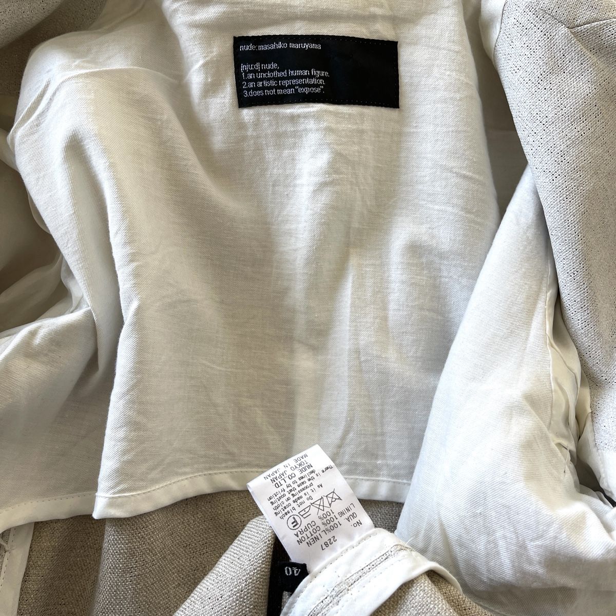 Giacche: NUDE: MASAHIKO MARUYAMA Jacket – Nuovo (secondo la descrizione) da Emmen venduto da Nightingale_2022 6