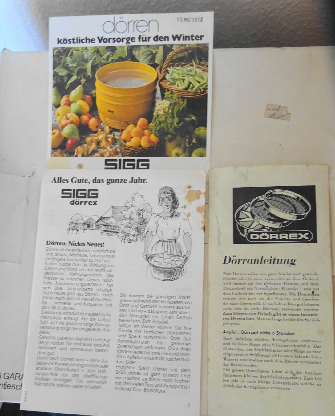 Sigg Elettrodomestici da cucina: SIGG Dörrex Dörrapparat mit 7 Dörr Sieben orange – Usato da Zürich venduto da Connie8 5