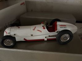 Maerklin Metall Rennwagen Modell weiss mit Box