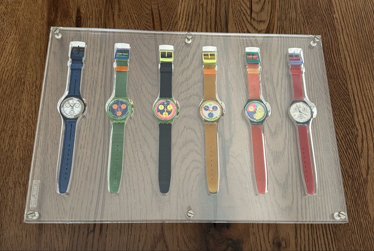 Swatch Orologi: Swatch Display mit Chronos – Nuovo (secondo la descrizione) da Liestal venduto da Tschopp77