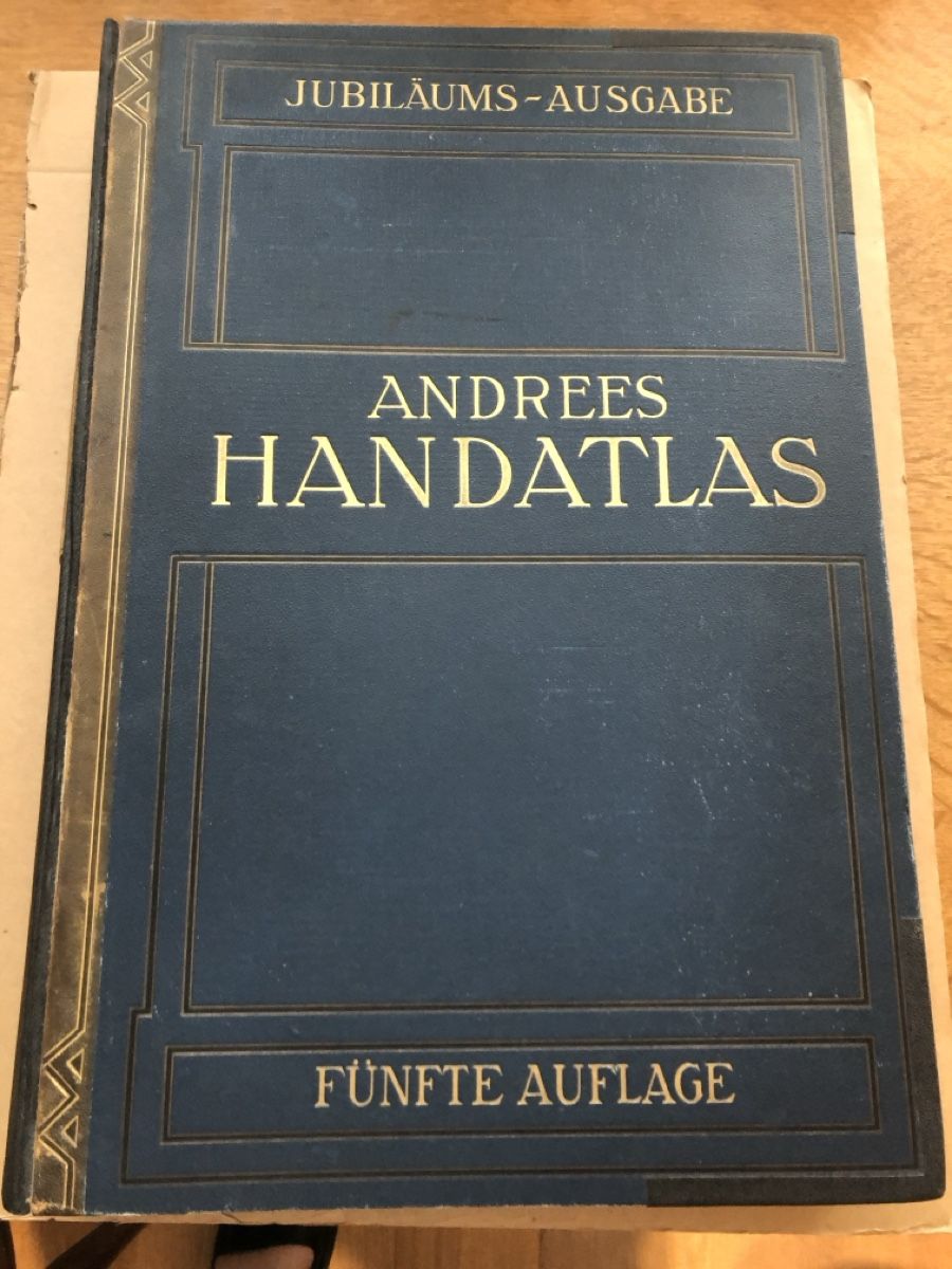 Libri: Handatlas ANDREES aus dem Jahre 1908 – Usato da Solothurn venduto da Heso11