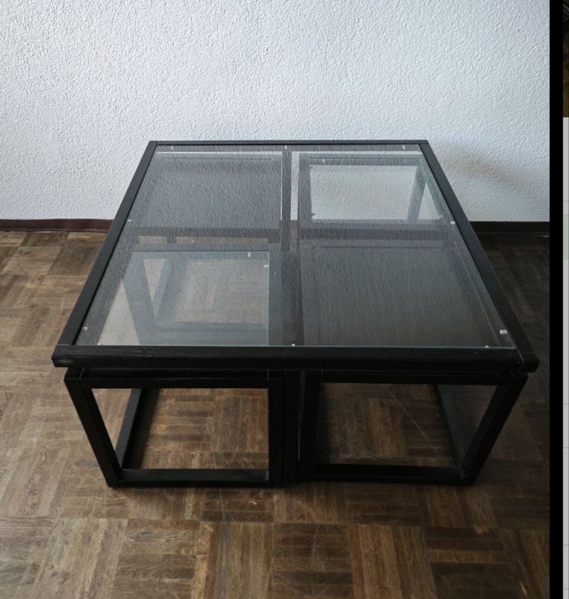 Tische: Schöner Glas Couchtisch, Schwarz, Top Zustand – Gebraucht aus Wohlen AG von Noma2 2