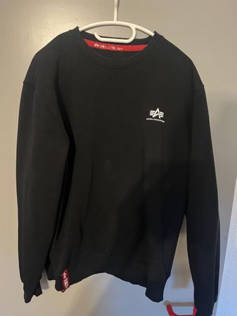 Sweatshirt ALPHA INDUSTRIES schwarz Grösse XL guter Zustand