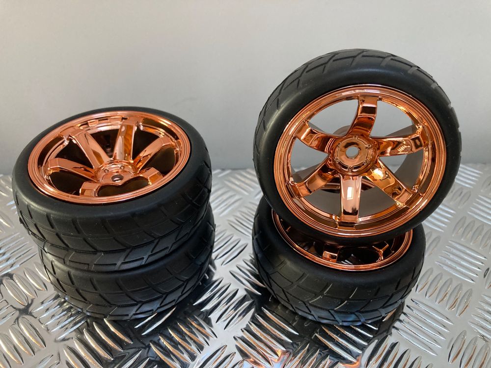 RC Radsatz 1:10 «COPPER 6-Speichen» 26mm NEU! (Neu (gemäss Beschreibung ...