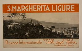 SANTA MARGHERITA LIGURE, DÉPLIANT HOTEL VILLA DEGLI ULIVI