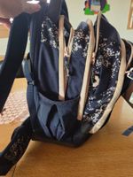 Rucksack Satch dunkelblau mit Blumenprint