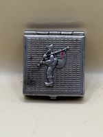 Boîte Pilulier Vintage Métal Argenté Chasseur Alpin