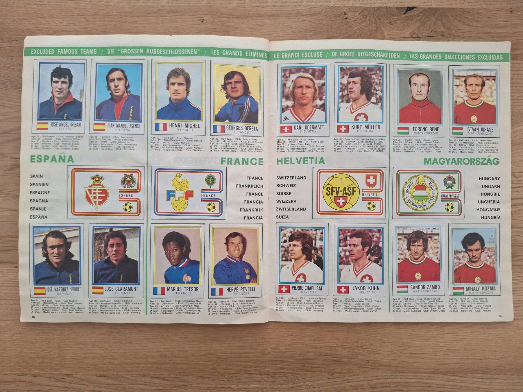 Panini Albums: PANINI WORLD CUP 1974 – D'occasion à St. Gallen par Matrix023 8