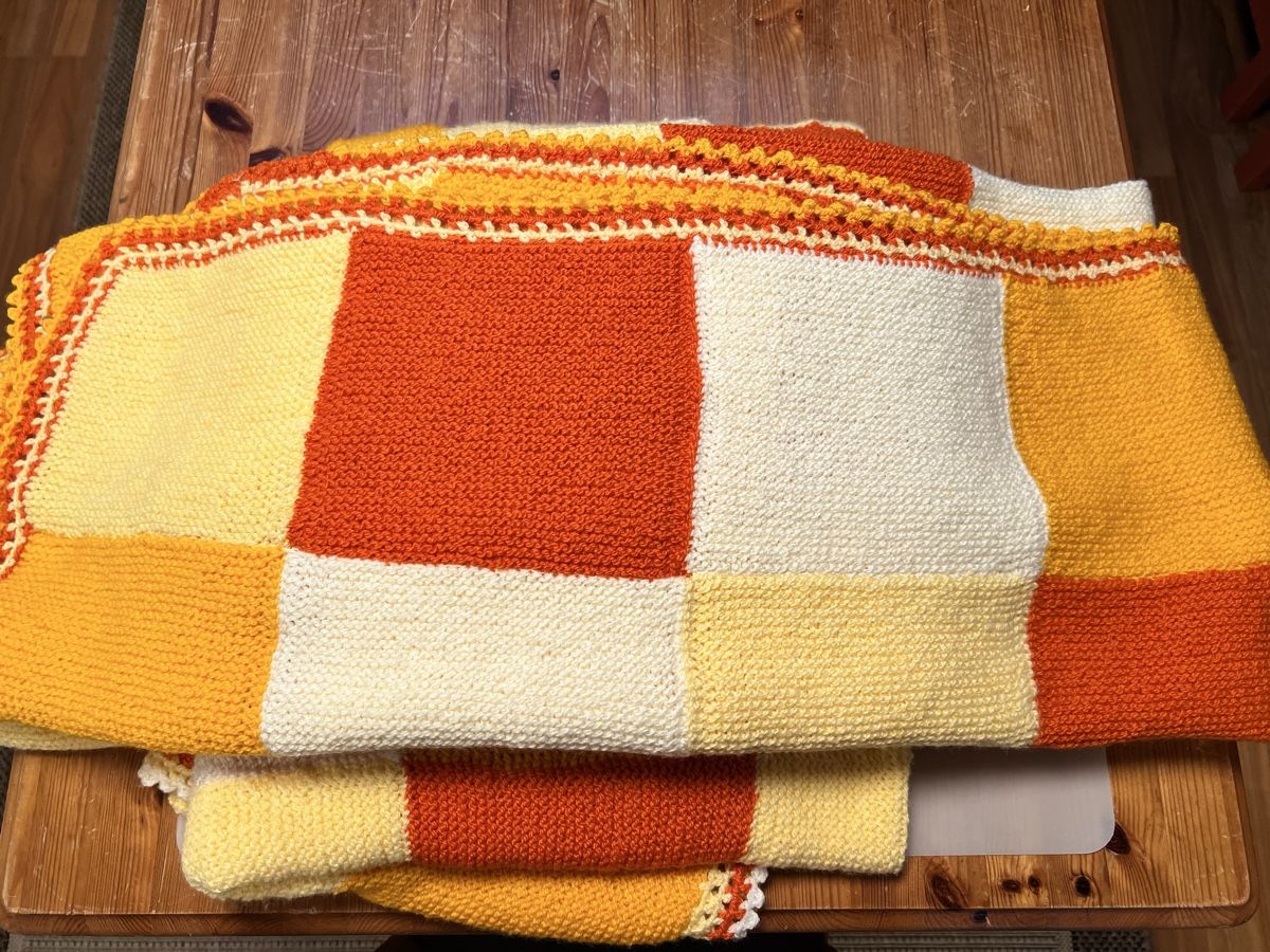 Decken: Wolldecken 2 Stk Patchwork – Neu (gemäss Beschreibung) aus Sevelen von Ritiplampi 4