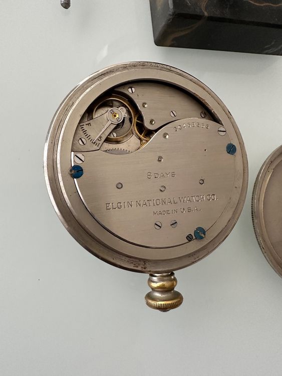 Vintage Elgin Table clock with marble support Kaufen auf Ricardo