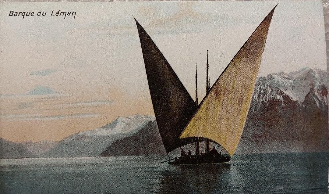 Cartes postales: LAC  LEMAN - Barque – D'occasion à Delémont par Domdom1