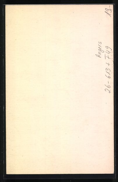 Cartoline postali: Handgemalt: Angers, Aux ombre de la Cath – Usato da Berlin venduto da bartko-reher 1