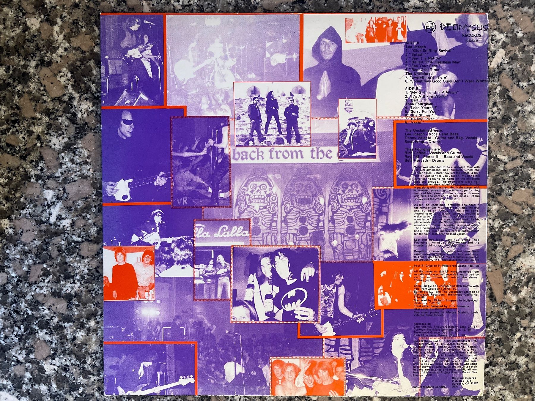 Dischi in vinile: A212/Unclaimed-The Fourgiven-Lee Joseph – Usato da Frutigen venduto da Philippe_jsp 1