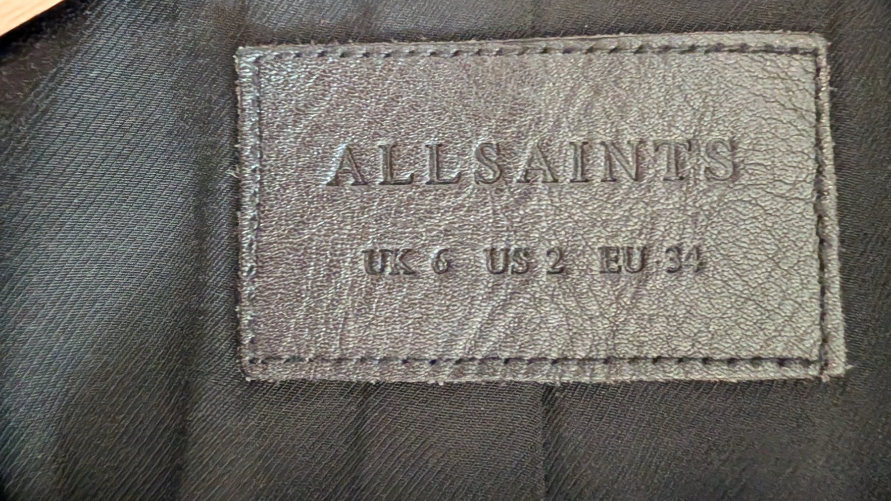 Allsaints Giacche: Allsaints Lederjacke, EU Grösse 34, schwarz – Usato da Rüfenacht BE venduto da mla_jmf8 2