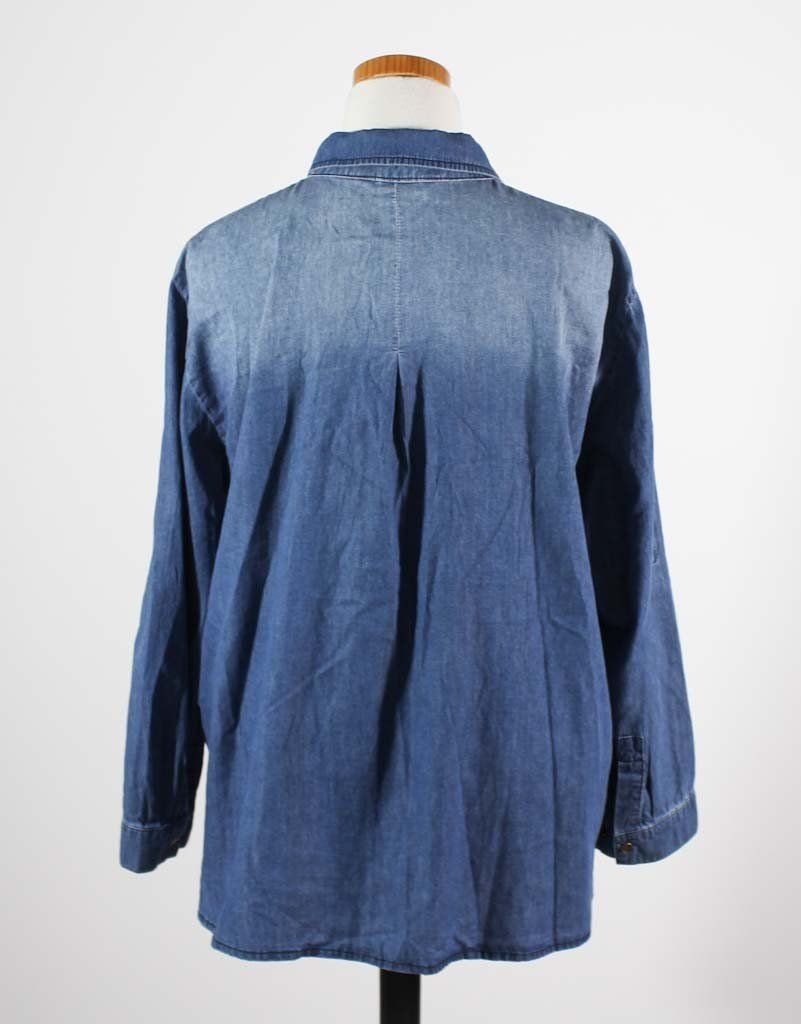 Ulla Popken Blusen: Ulla Popken Jeansbluse Gr. 46/48 – Neu (gemäss Beschreibung) aus Belp von caramel-secondhand 3