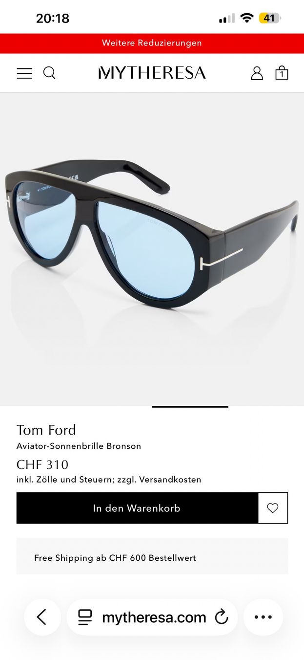 Tom Ford Occhiali & Lenti: Tom Ford Aviator-Sonnenbrille Bronson NEW – Nuovo e nell'imballaggio originale da Schaffhausen venduto da missclichy 6