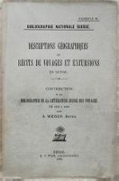 Waeber Verzeichnis der Schweizer Reiseliteratur 1899