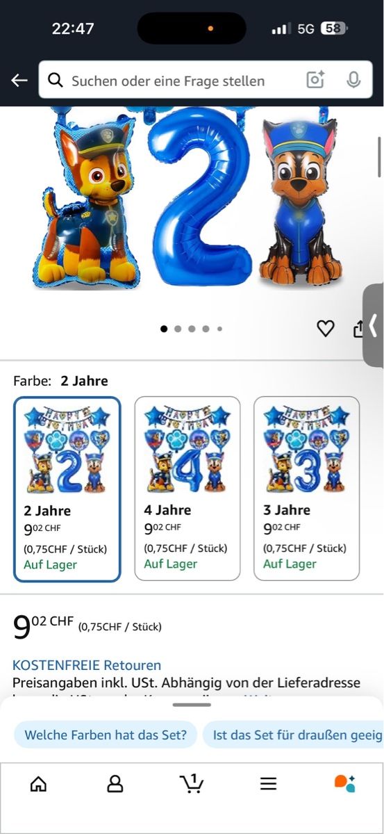 Tutte le decorazioni: Paw -Patrol Partyartikel – Nuovo e nell'imballaggio originale da Wil SG venduto da smu_l76j 4