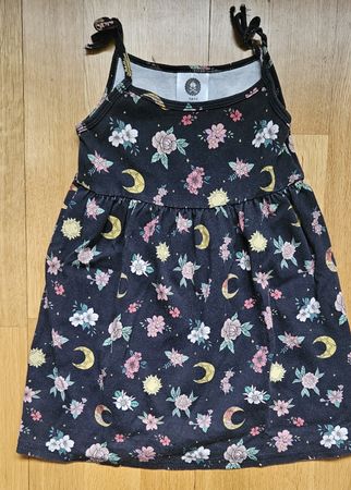 Sommerkleid Blumen & Mond, Metallimonsters, age 4-5